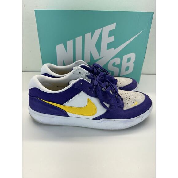 Nike SB Force 58 Skate Shoes Court‎ Purple/White/White/Amarillo DV5477-500